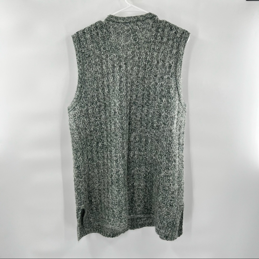 Extra Point Reference Button Down Knit Sweater Ve… - image 6
